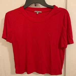 Charlotte Russe red t-shirt, ribbed